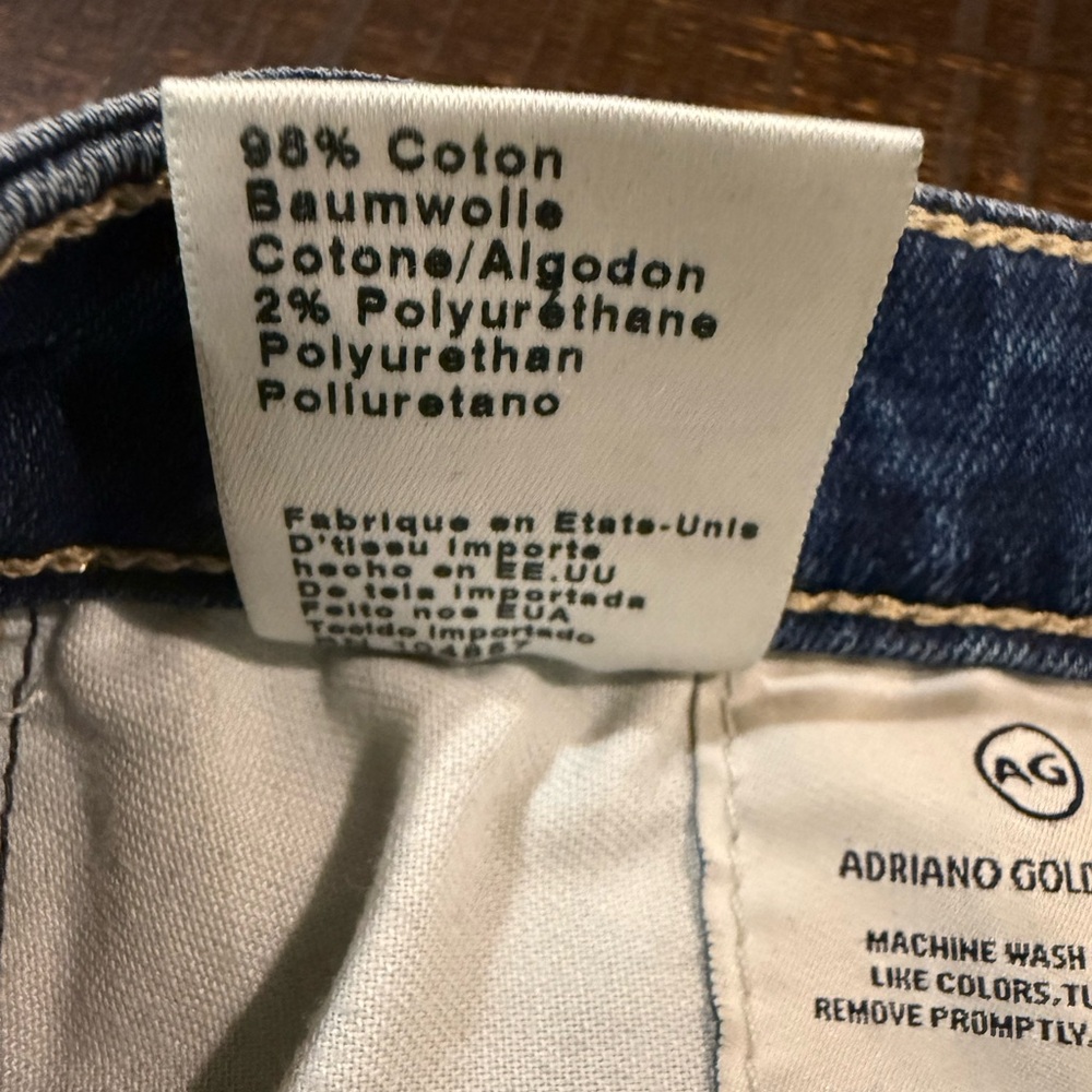 AG Adriano Goldschmied B-Type 02 Cigarette Jeans 27 Dark Wash Straight - Picture 14 of 14